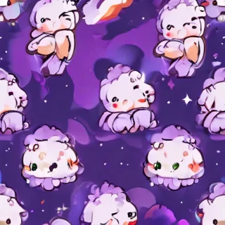kawaii cute purple wallpaper