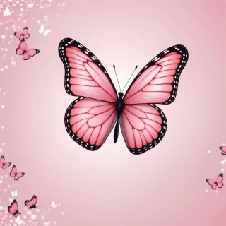 cute pink butterfly wallpaper