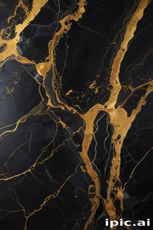 black and gold marble background