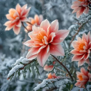winter flower wallpaper background