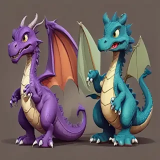 cartoon dragons