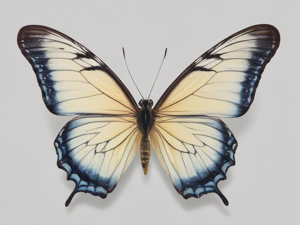 Inverted Triangular Butterfly Stunning Display of a Butterfly with Intricate Patterns and Colors