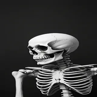 skeleton background