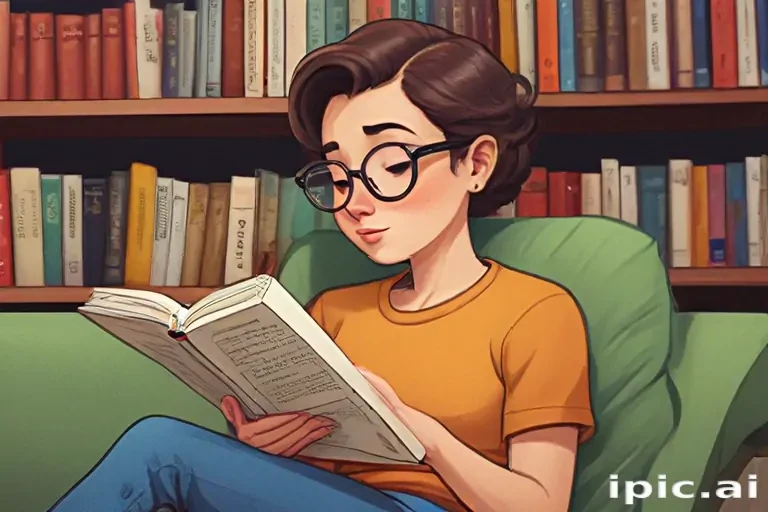 cartoon of reading