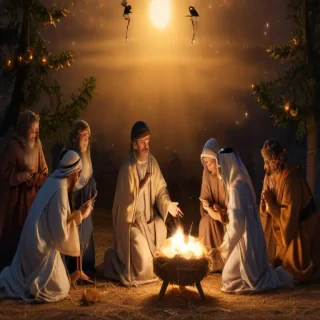 merry christmas nativity images free