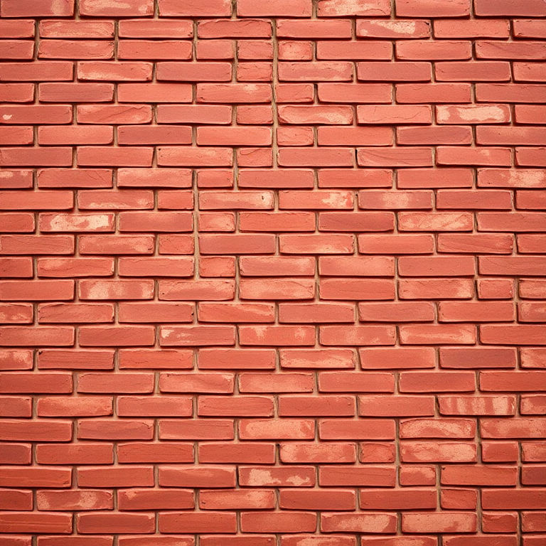 Create a high-resolution texture of a red brick wall with varying shades, captured using a DSLR camera at f/8 aperture, ISO 100, and a shutter speed of 1/200s, focused in a straight-on view to emphasize the patterns and details of the bricks.