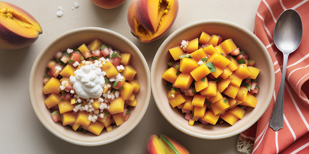 santa barbara salsa mango with peach