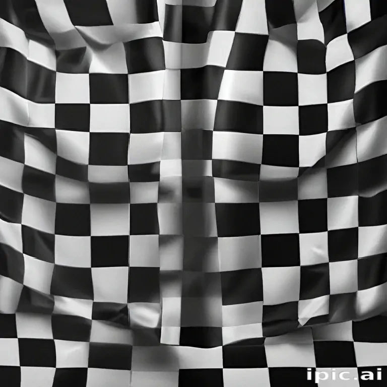 black and white checkered background
