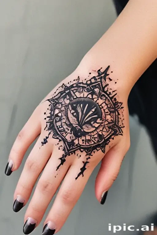 cute hand tattoos for black females