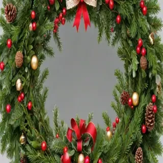 christmas wreath transparent
