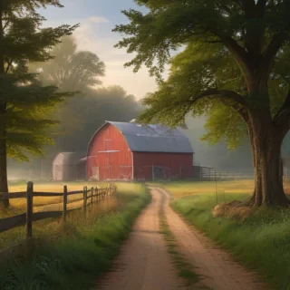 background of a farm