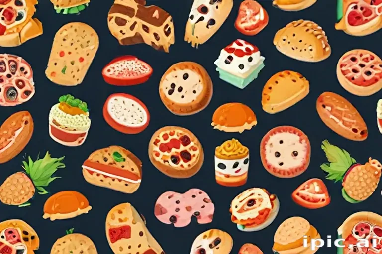 animated food