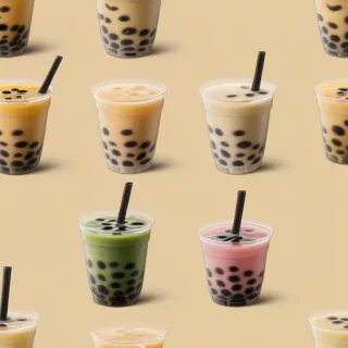 boba tea background