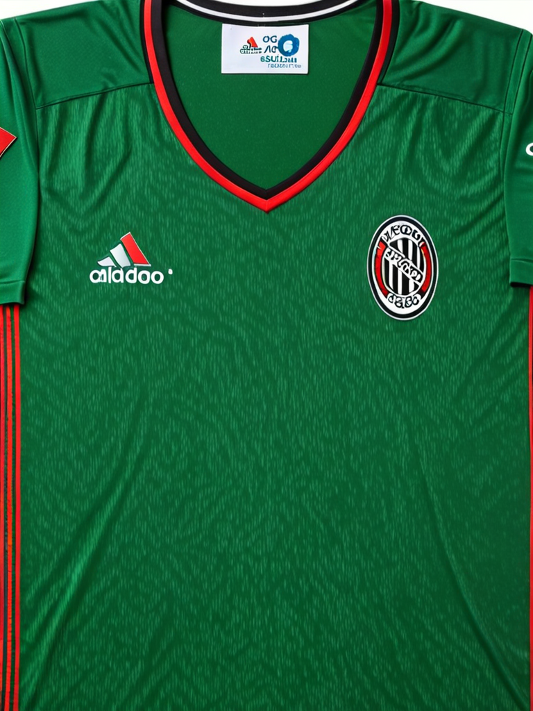 Uma camisa do Flamengo com a cor verde