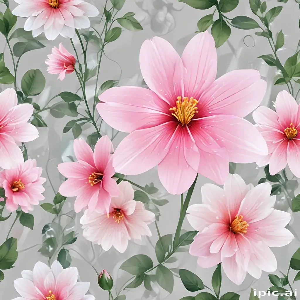 transparent flower background