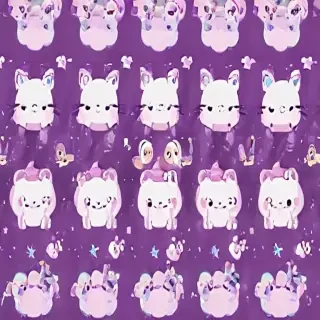 kawaii purple wallpaper