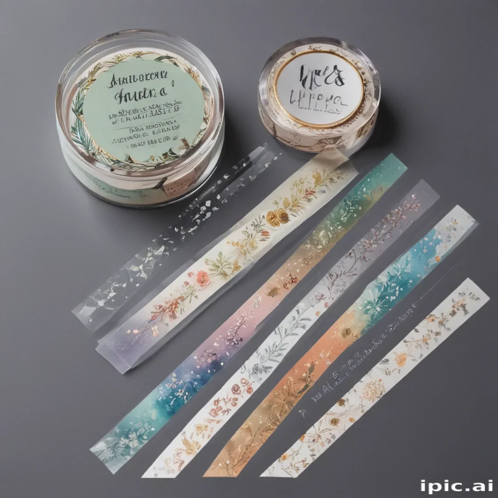 transparent washi tape png