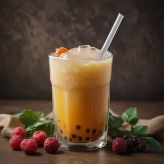 aesthetic boba tea background