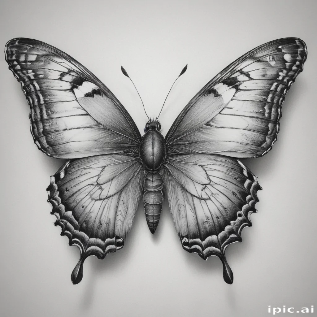 buterfly sketch