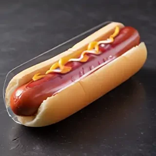 transparent hot dog