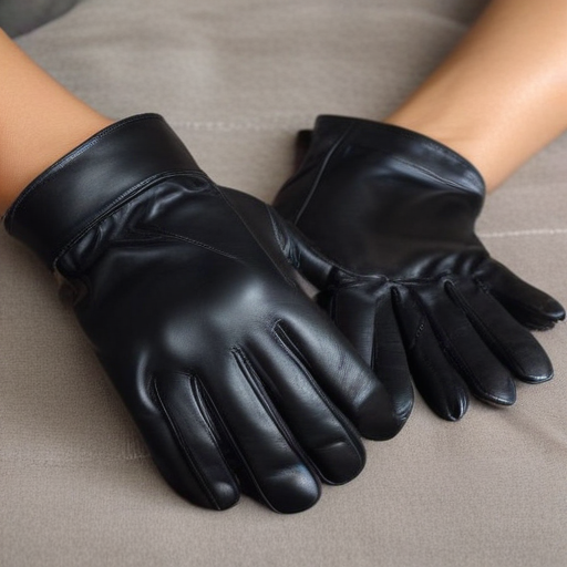 Mariska Hargitay leather gloves