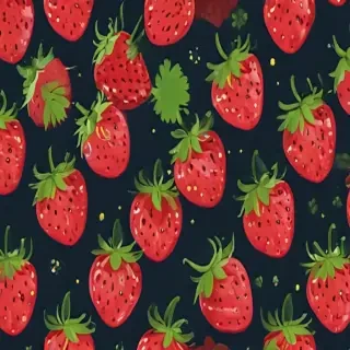 cute strawberry background
