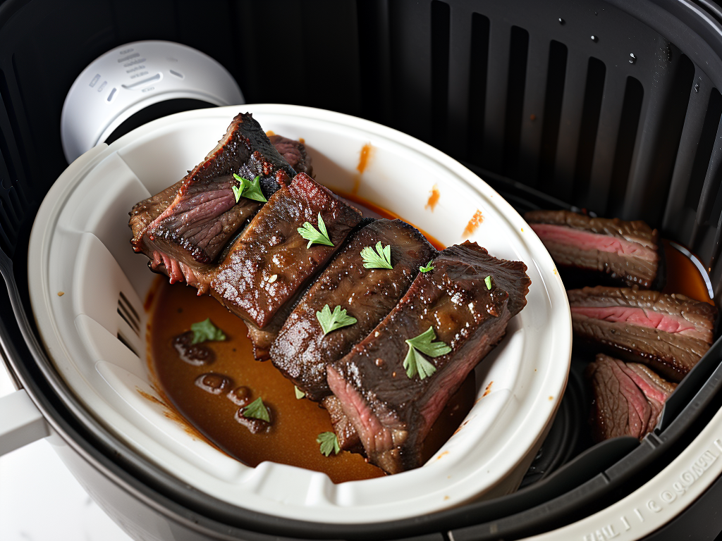 how long to cook beef short ribs in air fryer