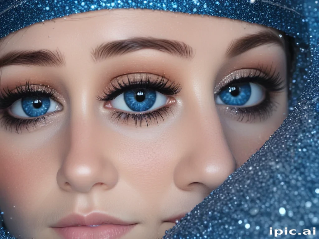 blue glitter background
