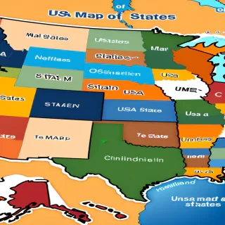 usa map of states