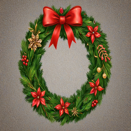 christmas wreath clip art