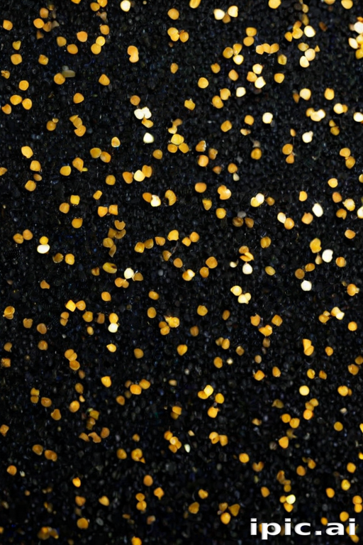 glitter on black background