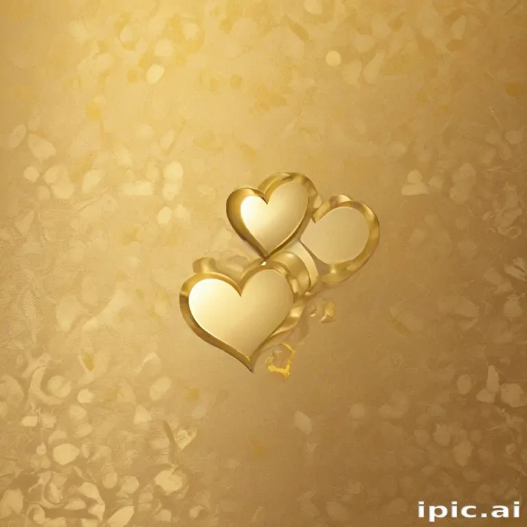 gold heart wallpaper