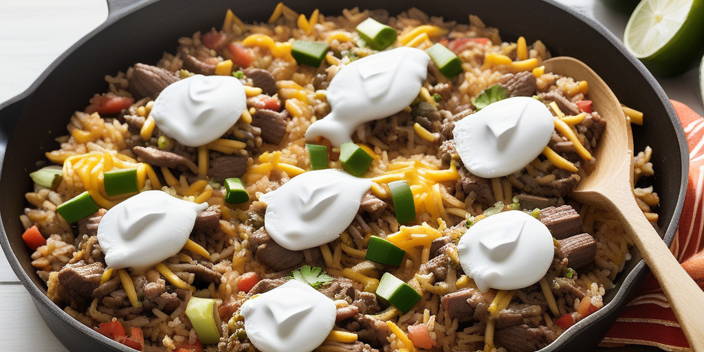 mexican beef n rice skillet
