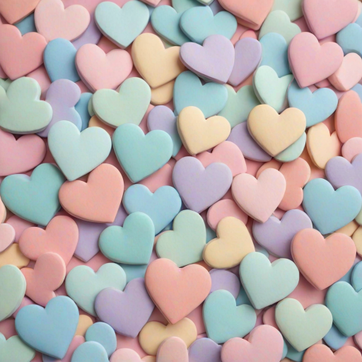 pastel heart background