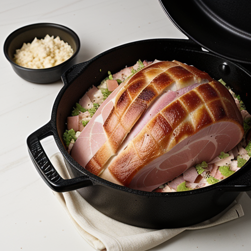 ham in a roaster pan