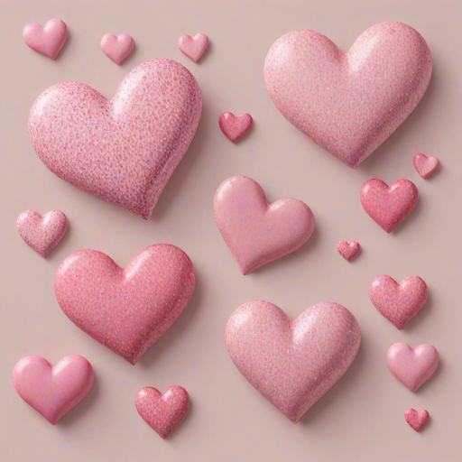 pink hearts png