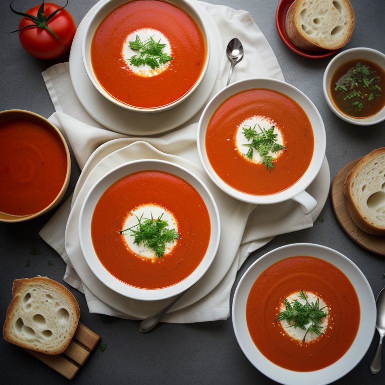 what to eat tomato soup with