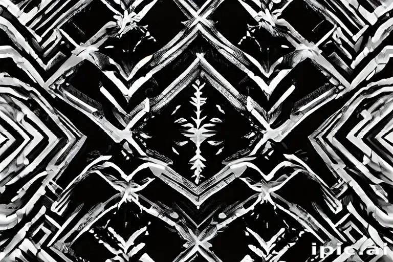 black with white pattern