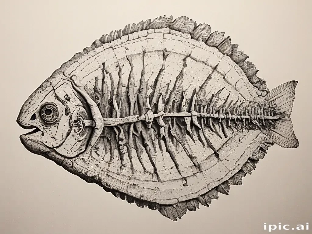 fossil drawing