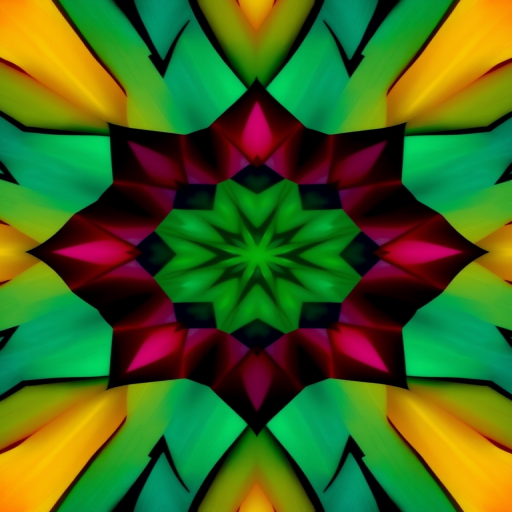 Create an abstract geometric pattern with vibrant colors, high contrast, and smooth gradients, using a DSLR camera with a 50mm lens, f/1.8 aperture, ISO 100, and a shallow depth of field for enhanced image quality.