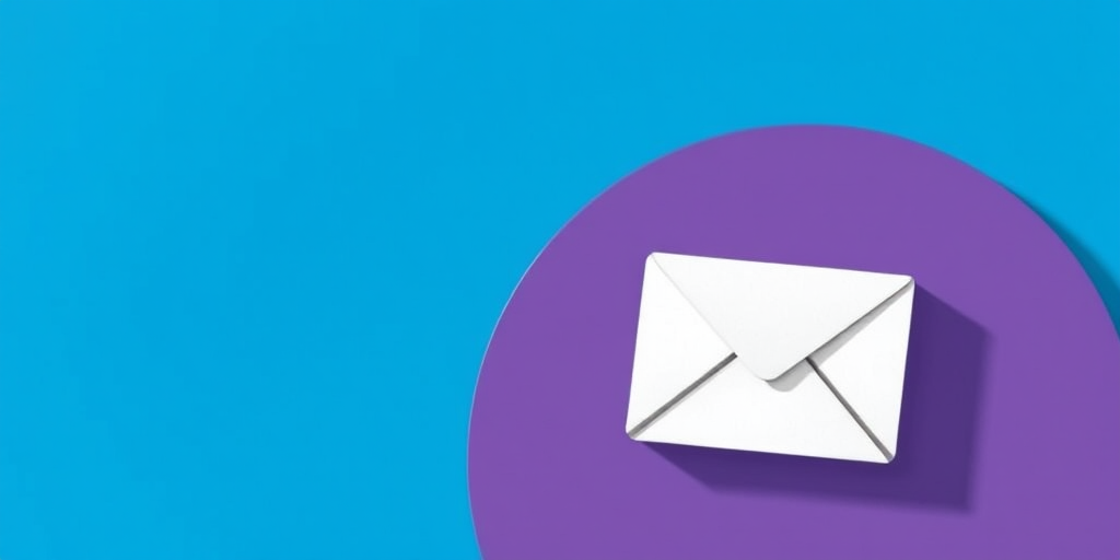 create a high-resolution icon of a white envelope on a blue circular background, use a 50mm lens at f/2.8, ISO 100, shot in natural light with a soft focus style on a DSLR camera