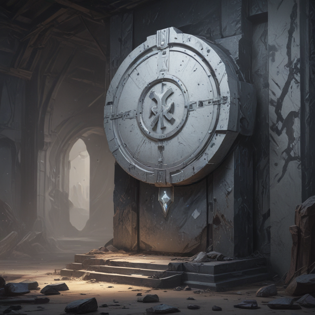 Advanced Warding Rune Realistic sci-fi painting of white ward rune