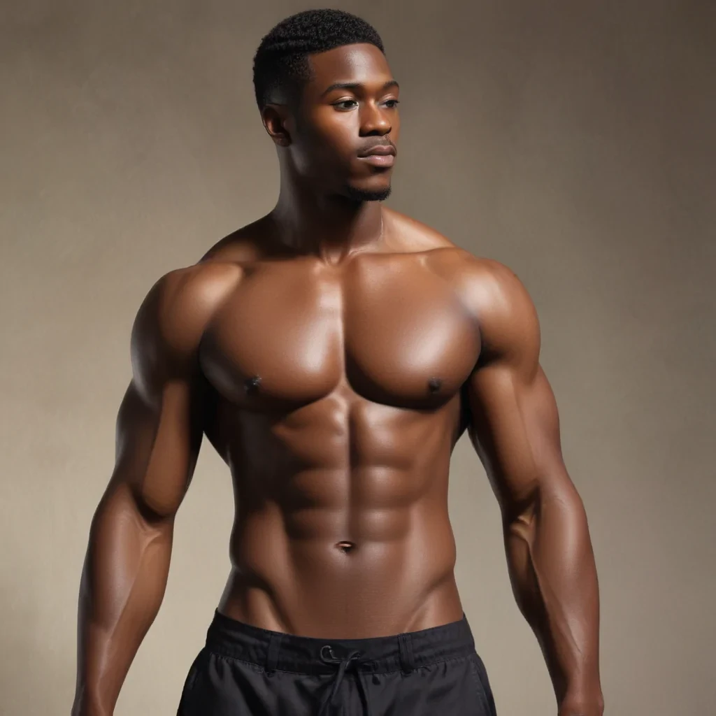 black male shirtless