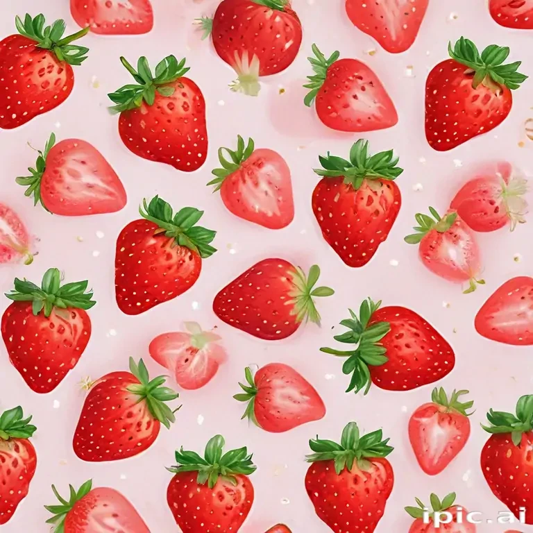 cute strawberry background