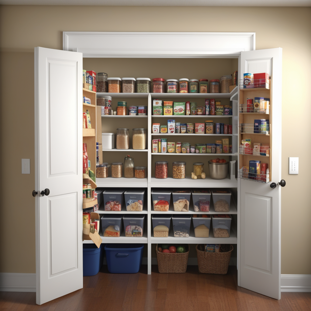 turn coat closet into pantry