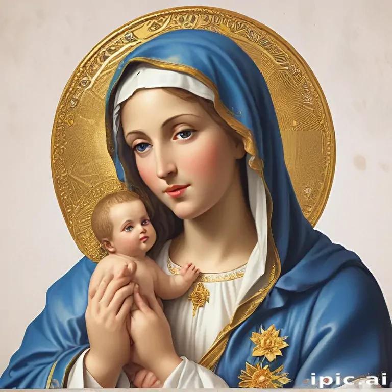 virgin mary clip art
