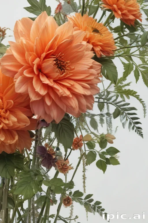 transparent flower border