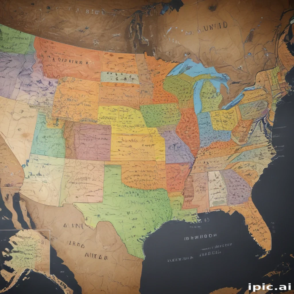 united states of america map