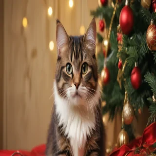 cat christmas wallpaper