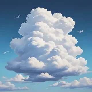 cartoon cloud drawing